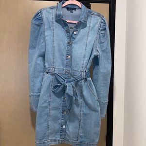 NWOT Long Sleeve Denim Dress